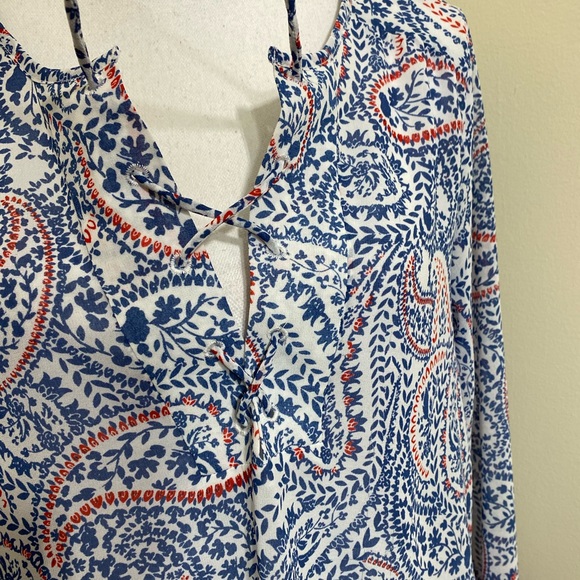 Ariat Women’s Boho Paisley Long Sleeve Peasant Blouse | Size Small - Picture 5 of 11